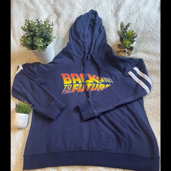 Torrid blue back to the future hoodie 00X - Picture 5 of 8